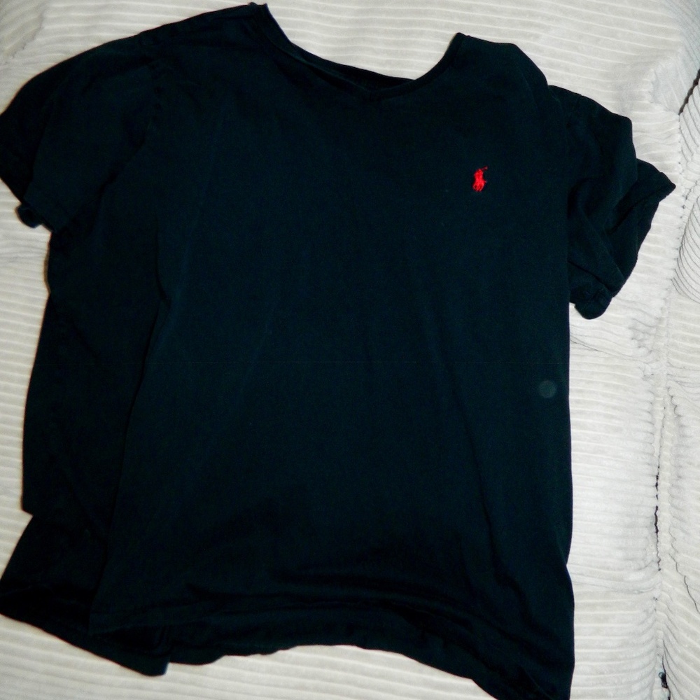 basic black polo shirt